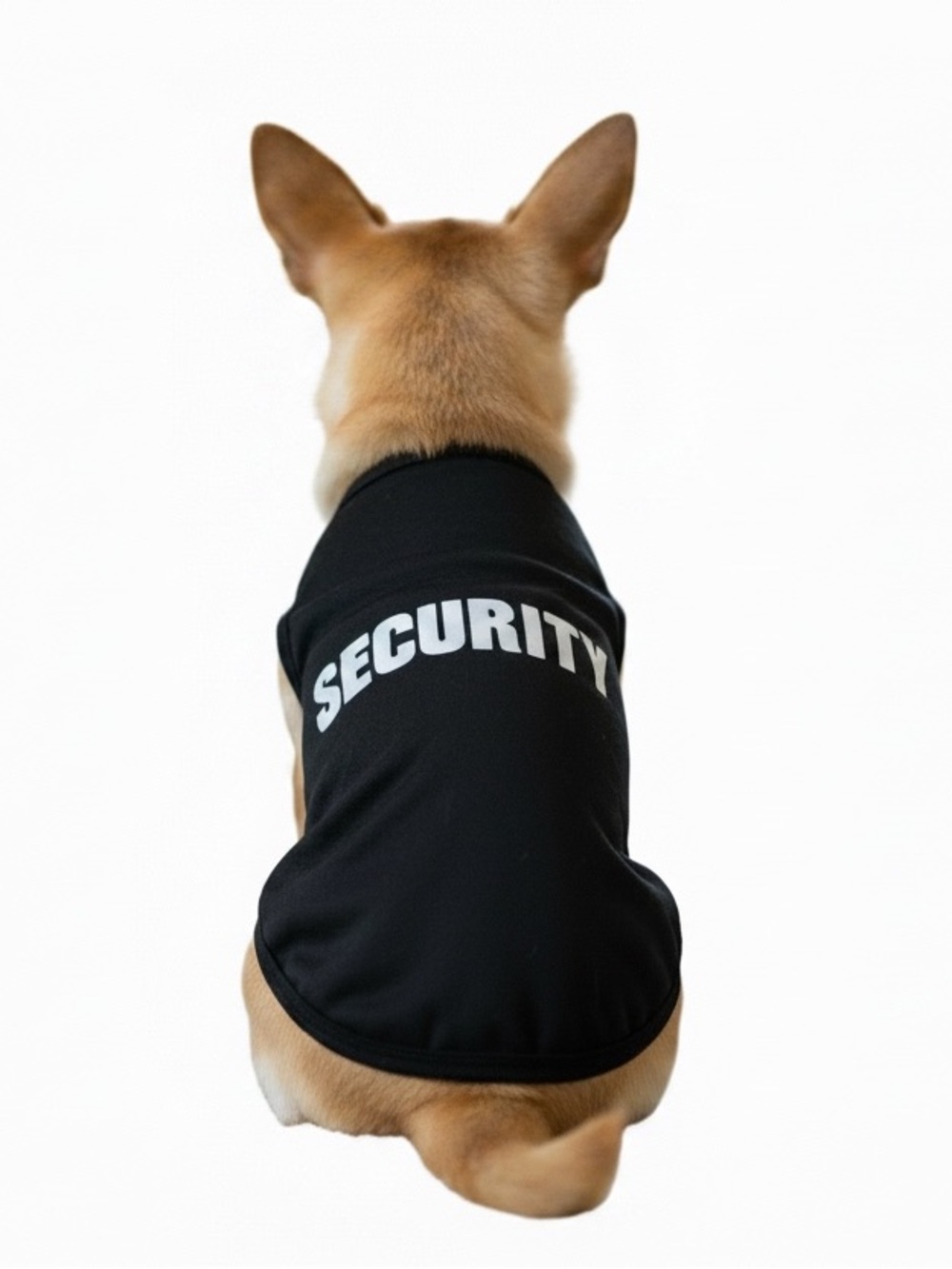 “SECURITY" Small Dog Tank Top Black & White 5-10 lbs NWOT